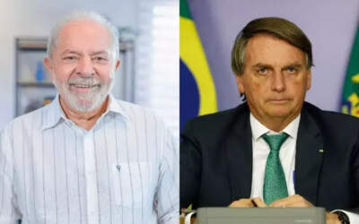 Rejeição: 55% dizem não votar em Bolsonaro, contra 35% de Lula